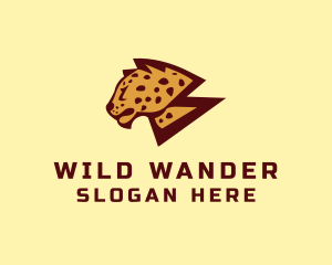 Wild Jaguar Cheetah logo design