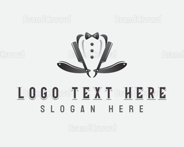 Haircut Razor Grooming Logo