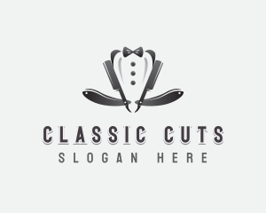 Haircut Razor Grooming logo design