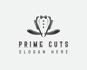 Haircut Razor Grooming logo design