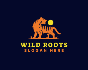 Wild Feline Tiger  logo design