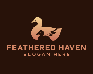 Birdwatching - Duck Duckling Poultry logo design