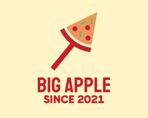 New York Slice - Modern Pizza Slice logo design