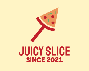 Modern Pizza Slice logo design