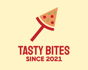 New York Slice - Modern Pizza Slice logo design