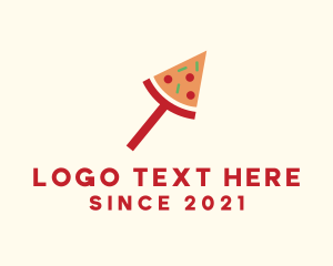 Milan - Modern Pizza Slice logo design