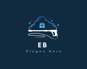 Blue - Bubble Pressure Washer logo design