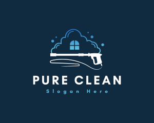 Bubble Pressure Washer logo design