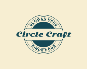 Elegant Script Circle logo design