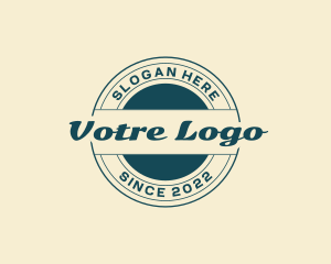 Bistro - Elegant Script Circle logo design