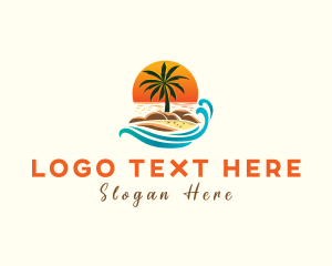 Coast - Wave Tropical Resort logo design