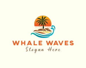 Wave Tropical Resort logo design