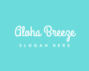 Ocean Breeze Beach logo design