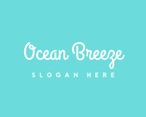Ocean Breeze Beach logo design