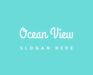 Ocean Breeze Beach logo design