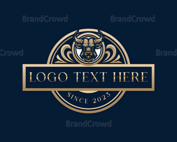 Luxury Bull Horn Logo