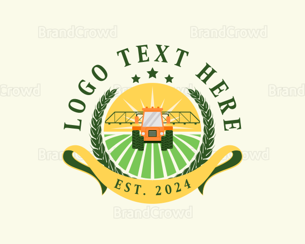 Agricultural Tractor Farm Logo