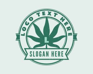 Herbal - Marijuana CBD Medicine logo design