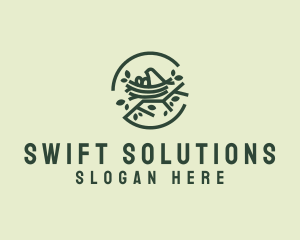 Swift - Bird Nest Park logo design