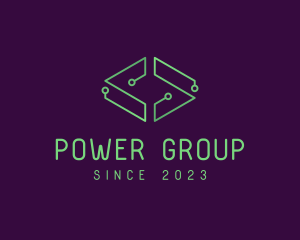 Power Cable - Digital Circuit Letter S logo design