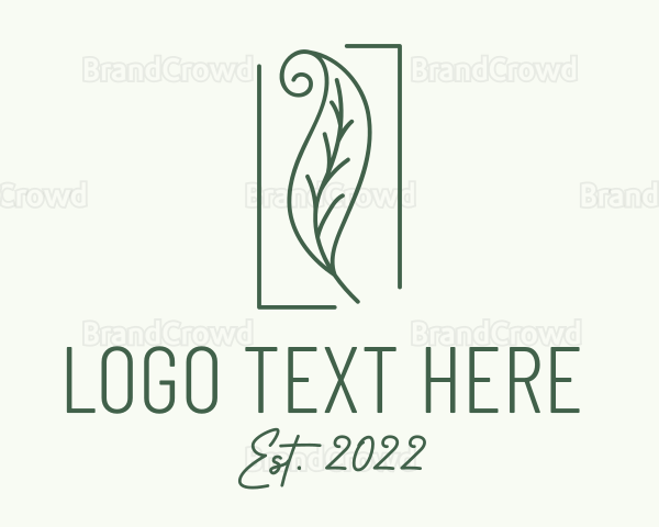 Herbal Spiral Leaf Logo