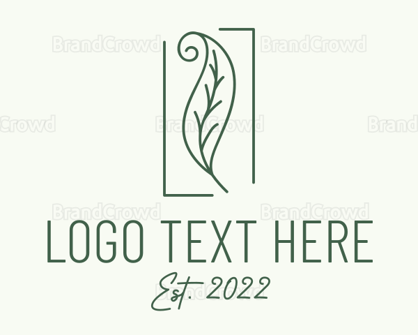 Herbal Spiral Leaf Logo