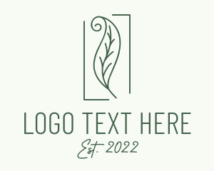 Vegetarian - Herbal Spiral Leaf logo design