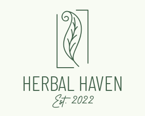 Herbal - Herbal Spiral Leaf logo design