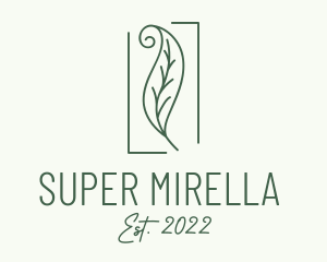 Herbal Spiral Leaf logo design