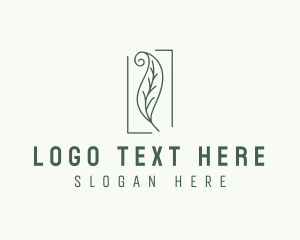 Spa - Herbal Spiral Leaf logo design