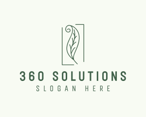 Herbal Spiral Leaf logo design