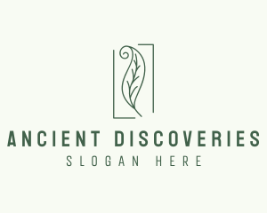 Herbal Spiral Leaf logo design