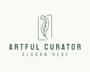 Herbal Spiral Leaf logo design