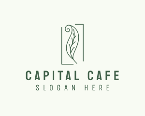 Herbal Spiral Leaf logo design