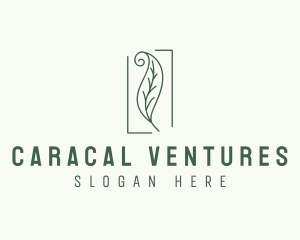 Herbal Spiral Leaf logo design