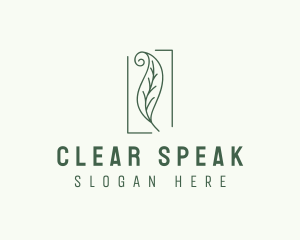 Herbal Spiral Leaf logo design