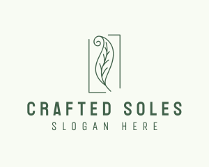 Herbal Spiral Leaf logo design