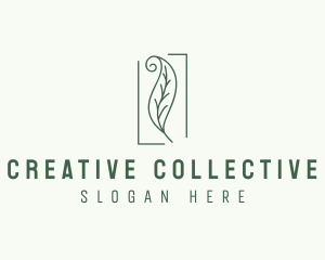 Herbal Spiral Leaf logo design