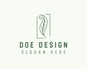 Herbal Spiral Leaf logo design