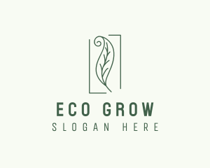 Herbal Spiral Leaf logo design