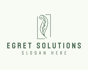 Herbal Spiral Leaf logo design