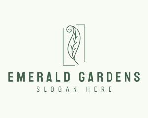 Herbal Spiral Leaf logo design