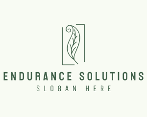 Herbal Spiral Leaf logo design