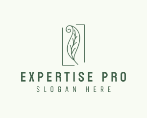 Herbal Spiral Leaf logo design