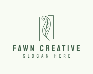 Herbal Spiral Leaf logo design