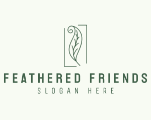 Herbal Spiral Leaf logo design