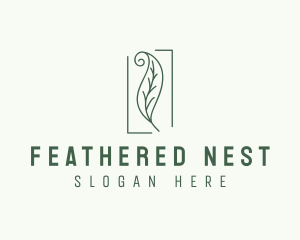 Herbal Spiral Leaf logo design