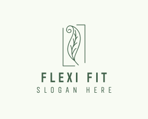 Herbal Spiral Leaf logo design