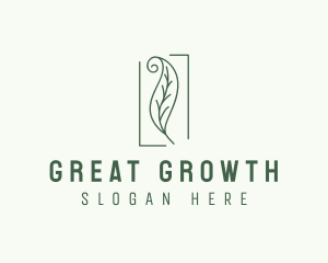 Herbal Spiral Leaf logo design