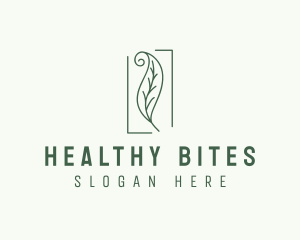 Herbal Spiral Leaf logo design